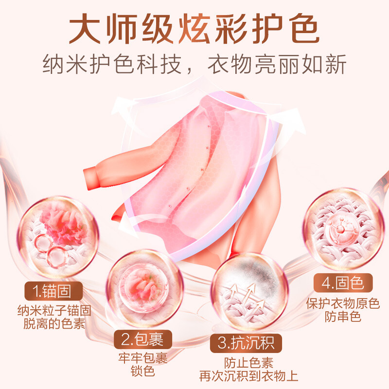 立白大师格拉斯玫瑰香氛洗衣液深层洁净72小时持久留香家用柔软缩略图 3