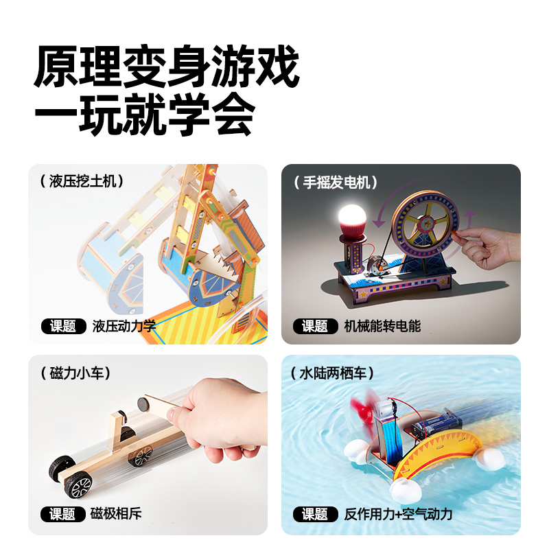 美乐童年儿童手工科学玩具小实验物理教具幼儿园小学diy材料生日儿童节礼物缩略图 2