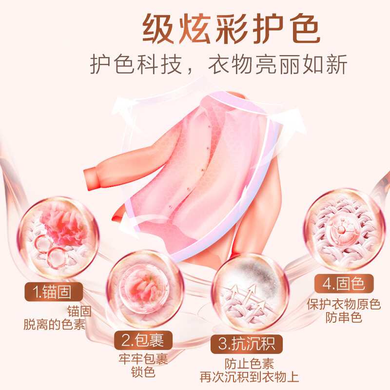 [李总福利]立白大师香氛洗衣粉洁净去污易洗香味持久留香无磷型家用宿舍袋装缩略图 3