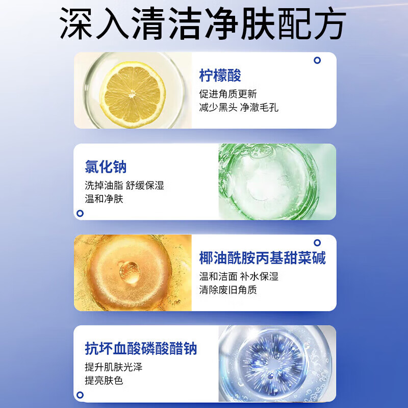 倾姿堂美白祛斑洗面奶(买1 送1)深层清洁去黑头控油收缩毛孔洁面乳男女 倾姿堂洗面奶150g缩略图 5