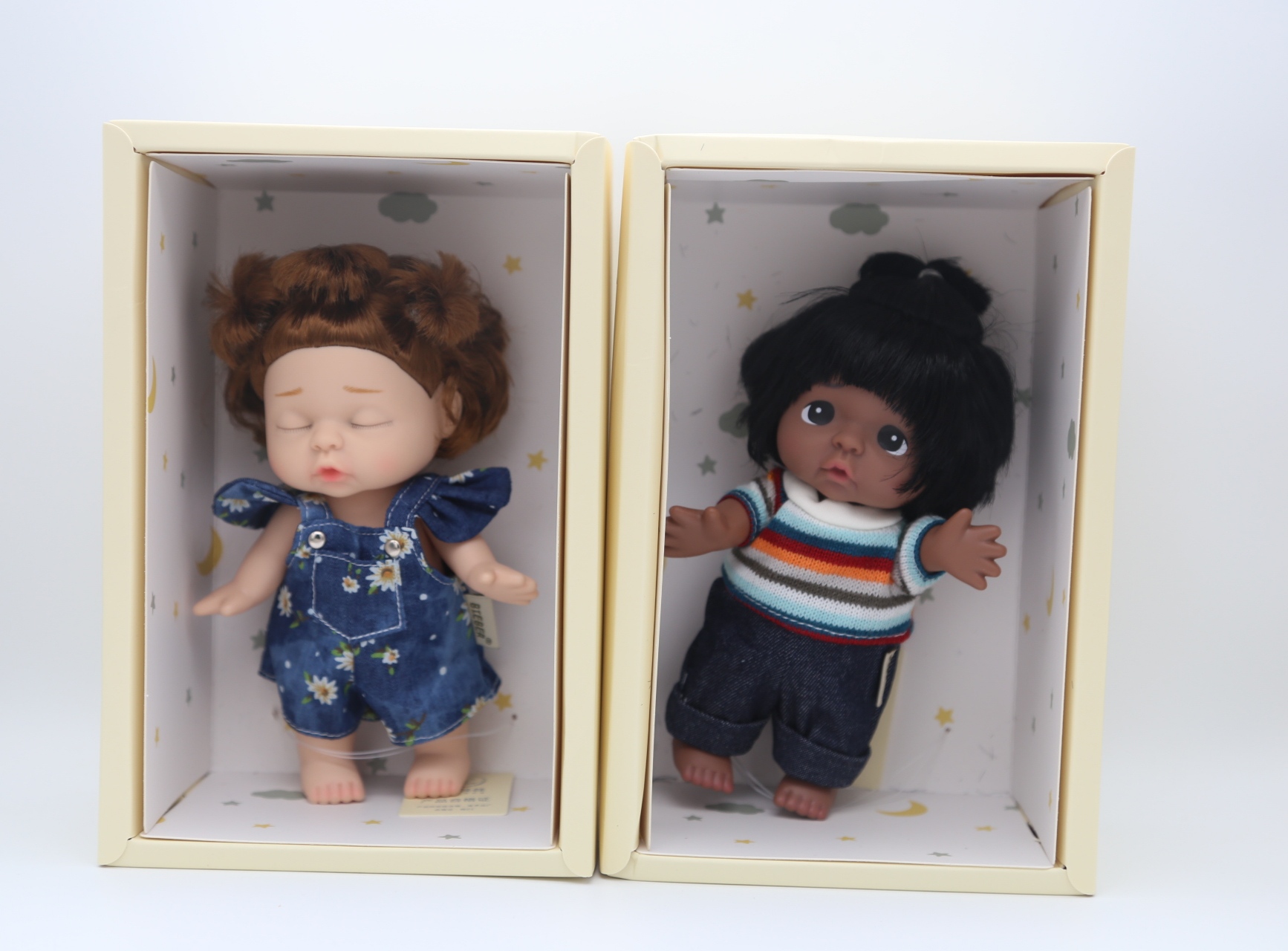 比伯娃娃换装娃娃米亚娃娃纯手工衣服搪胶可爱女孩小黑人
