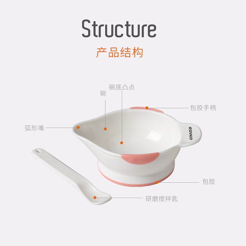 日康婴儿辅食碗宝宝吃饭碗新生婴儿专用尖嘴小碗耐摔缩略图 7