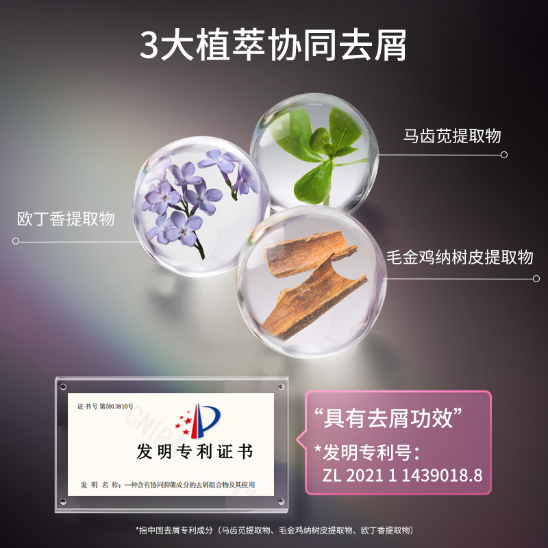 英氏黑宝瓶洗发水控油蓬松持久留香洗发露去屑舒缓洗发液防断发V缩略图 2