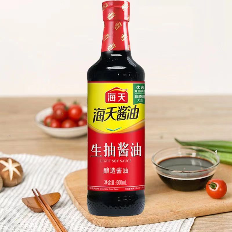 海天生抽酿造酱油500ml厨房调料家用商用红烧凉拌烹饪炒菜经典款缩略图 2